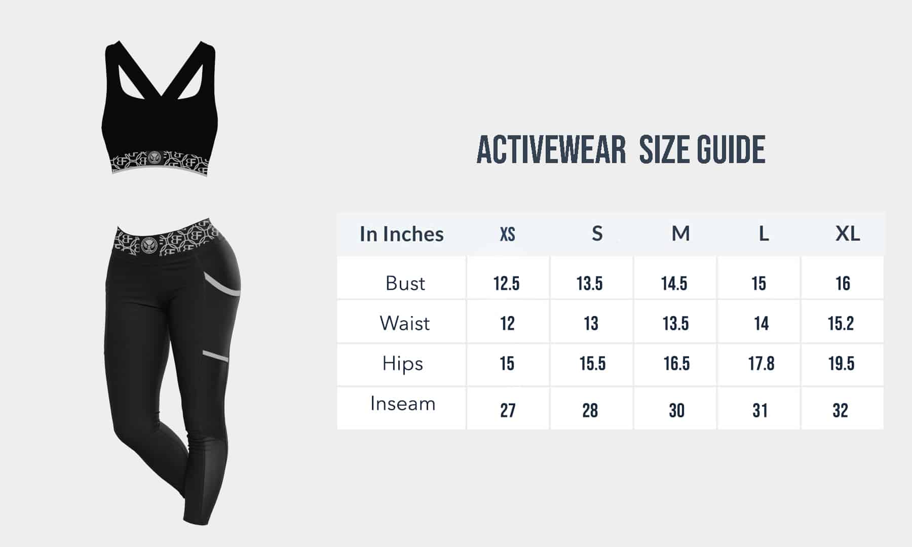 ACTIVEWEAR SIZE GUIDE Bentley Fortune